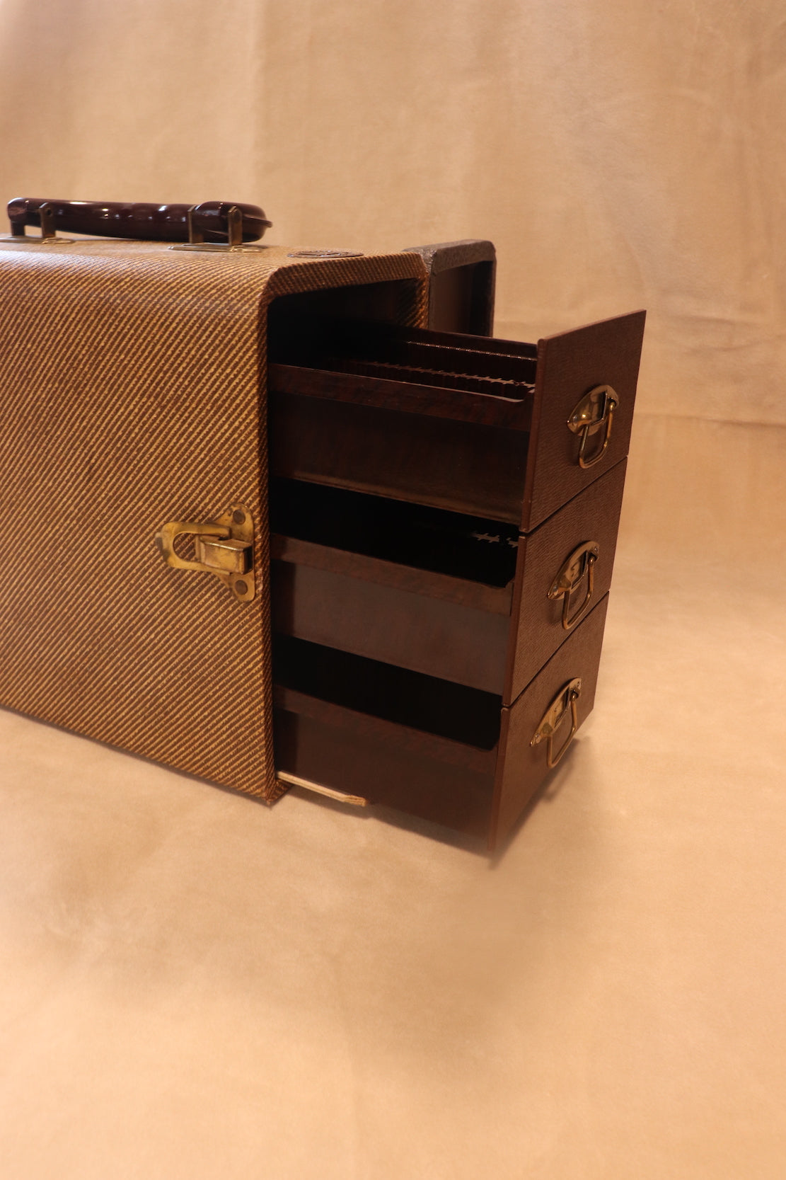Vintage Luggage Dresser Drawers